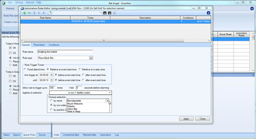 Automation – Major new release of Bet Angel Automation – Major new release of Bet Angel