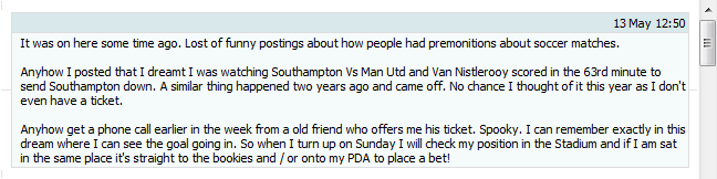Betfair forum prediction