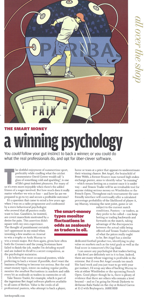 Bet Angel in the Financial Times