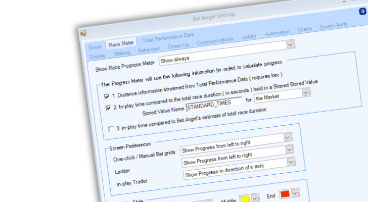 Race Meter - Settings