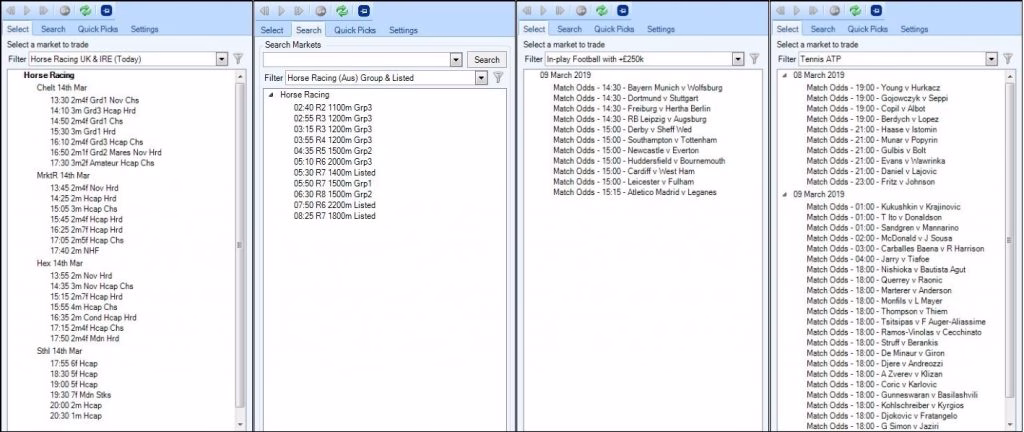 market filter examples