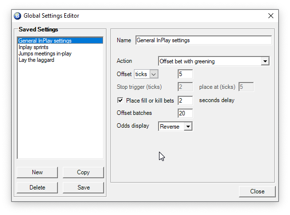 Global Settings Editor