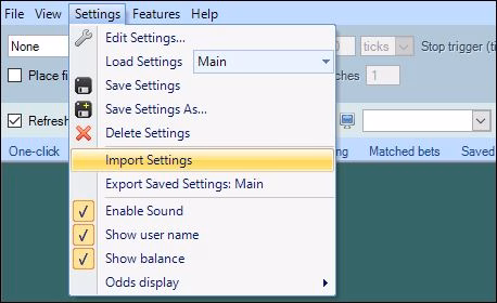 Settings Profiles Customisation