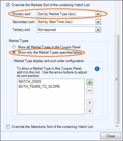 Bet Angel Coupon Panel