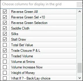 Select custom columns