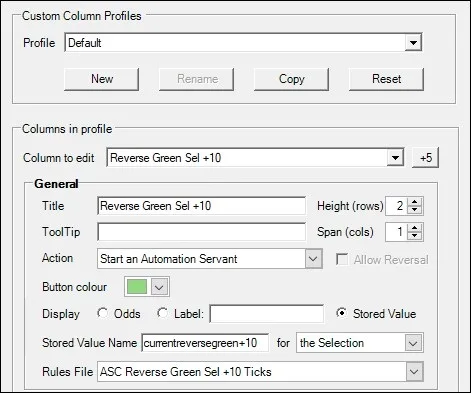 Bet Angel custom columns