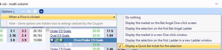 Coupon settings