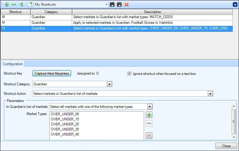 Betfair automation